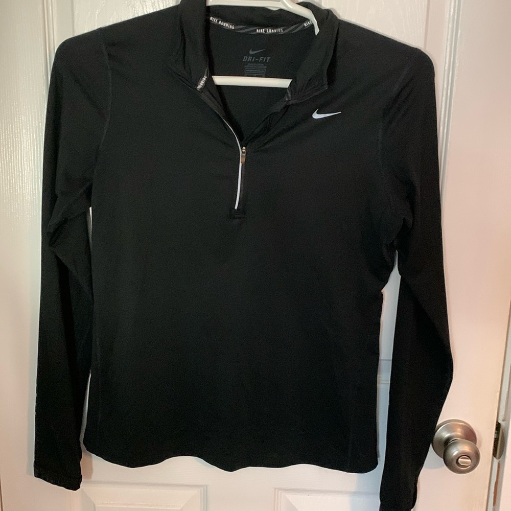 Nike Womens 1/4 zip running jacket med